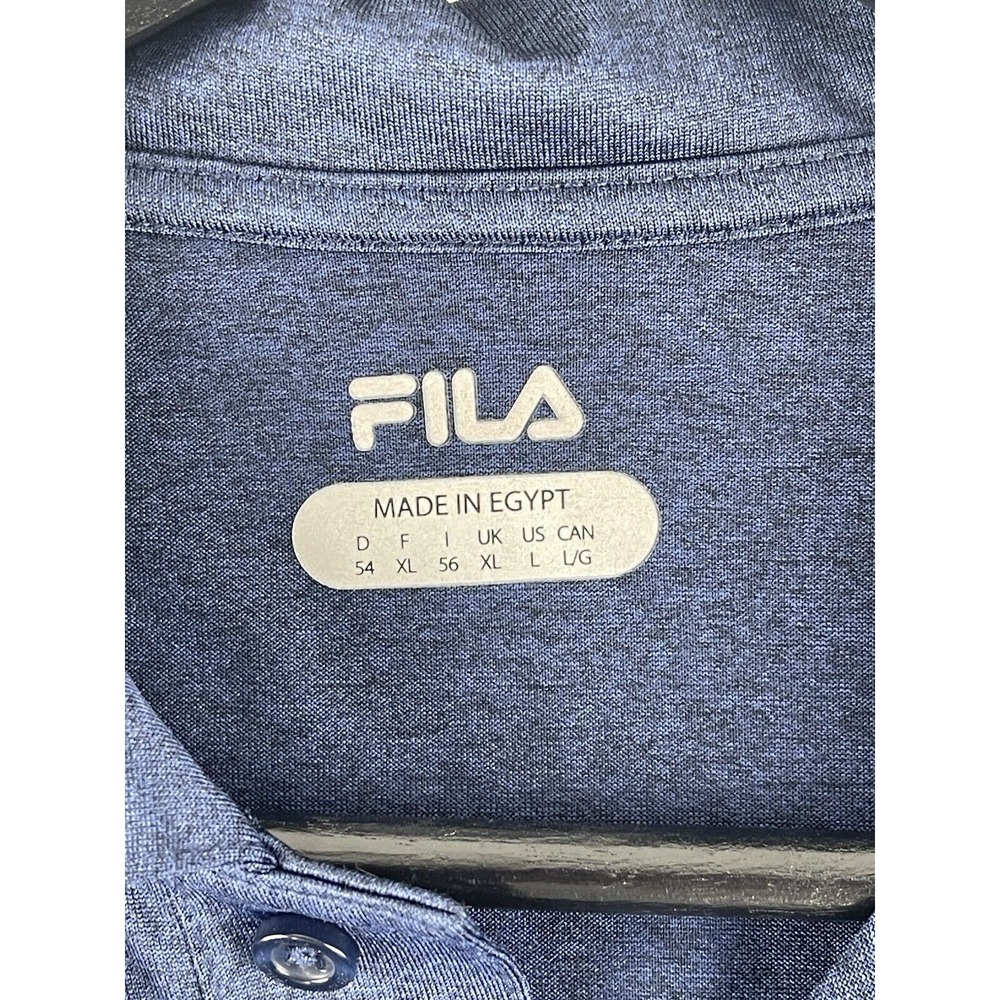 Fila Navy Blue Golf‎ POLO SHIRT Large L - Picture 4 of 5